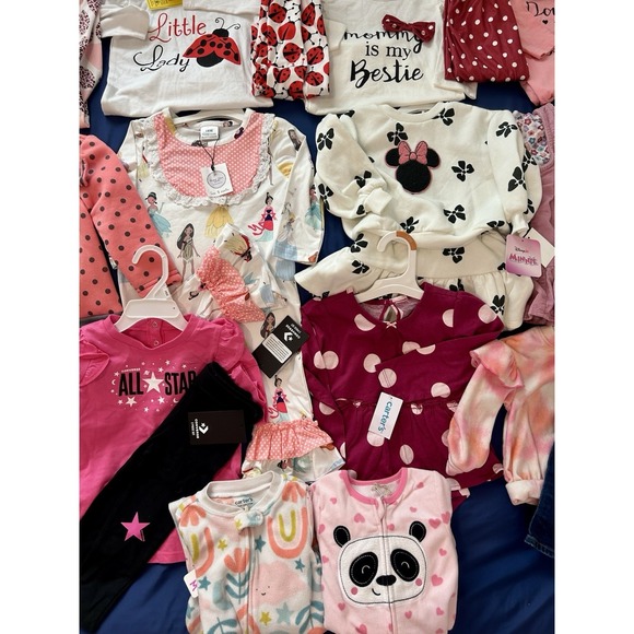 Huge Lot Baby Girls Clothes 12 18 24 Months NEW &EC Dress Outfits Carters Sets M - Picture 3 of 11